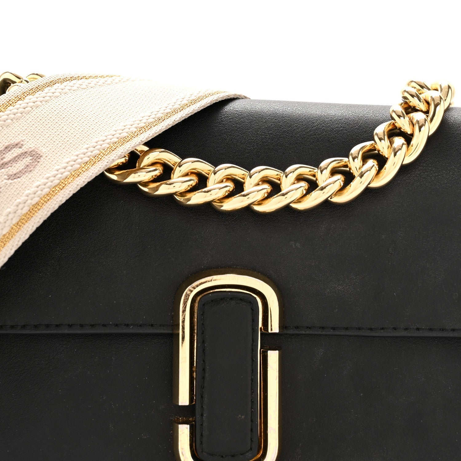 Calfskin The J Marc Shoulder Bag Black