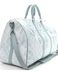 Monogram Aquagarden Keepall Bandouliere 50 Crystal Blue