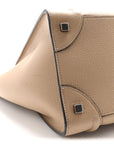 Drummed Calfskin Mini Luggage Dune