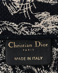 Canvas Embroidered Medium D1ORiviera Toile De Jouy Book Tote Blue