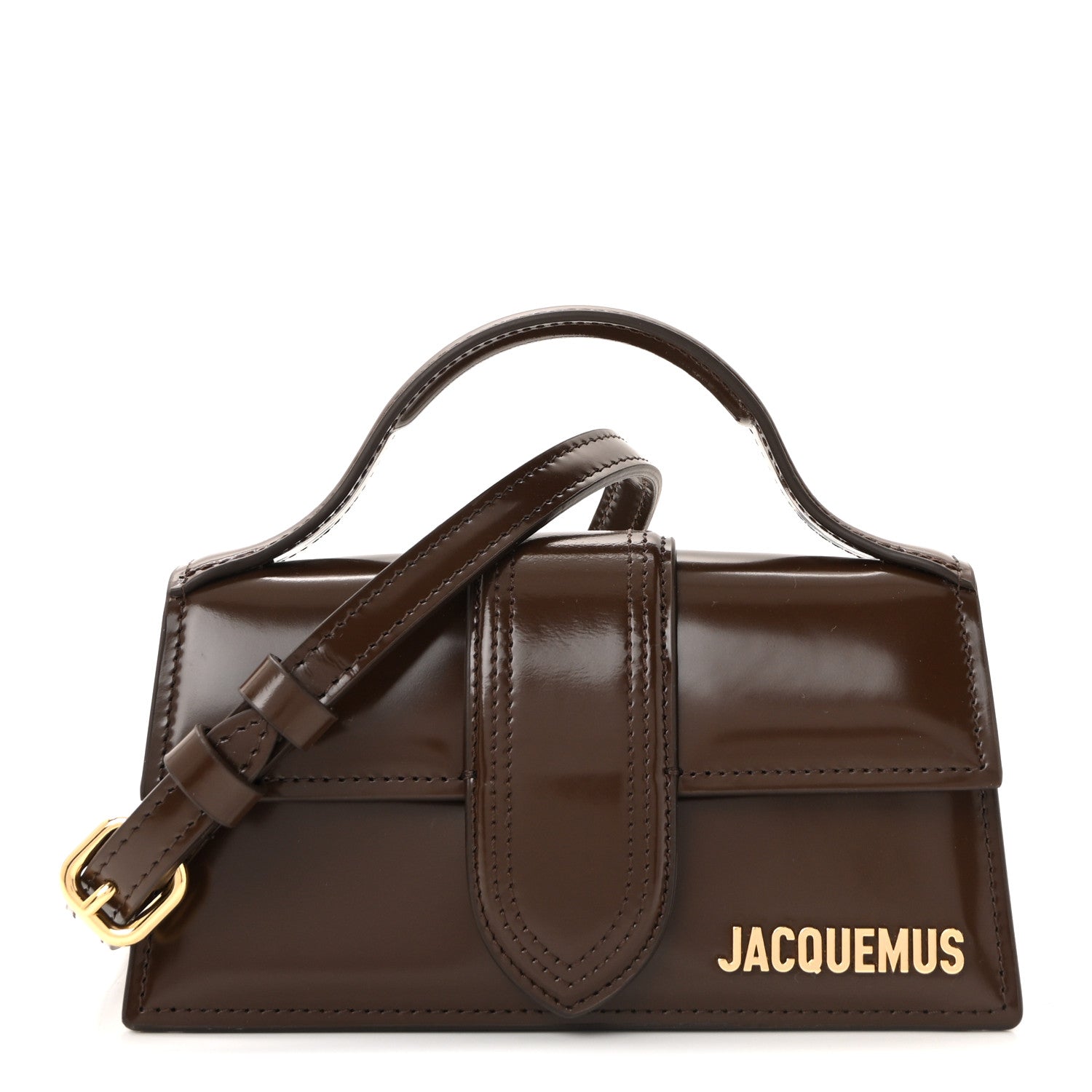 Smooth Calfskin Le Bambino Dark Brown