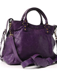 Agneau Classic Gold Hardware Velo Dark Violet