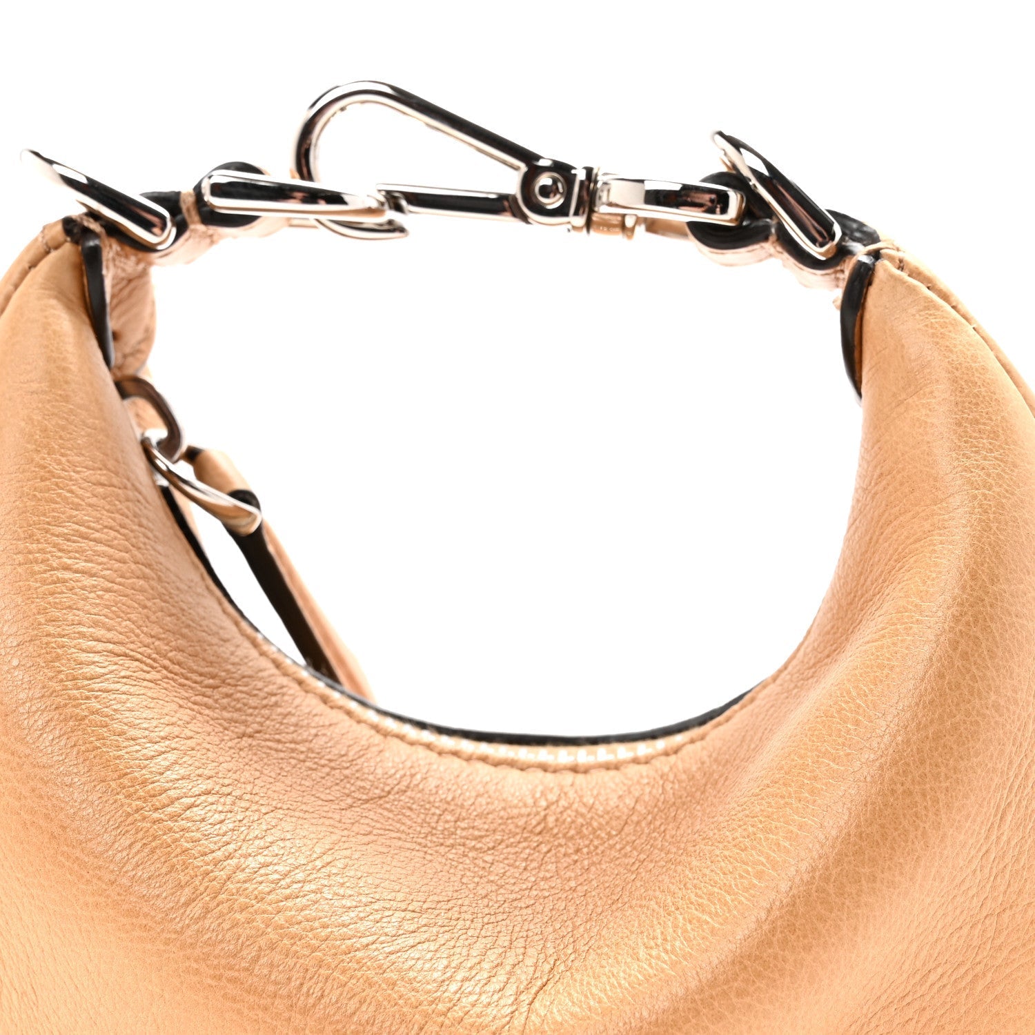 Vitello Grace Nano FNDIgraphy Hobo Charm Miele Scuro