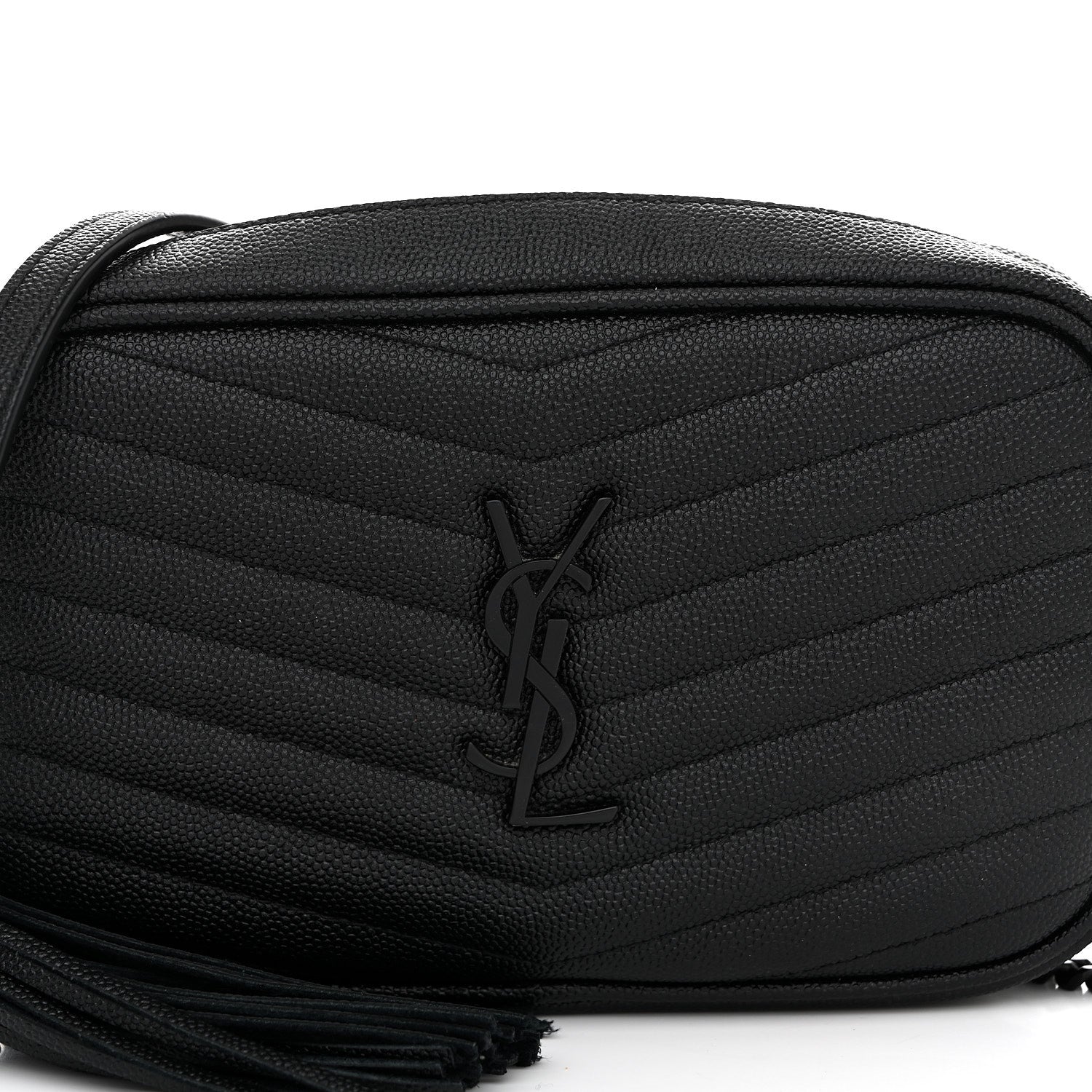 Grain De Poudre Matelasse Monochrome Monogram Mini Lou Camera Bag Black