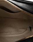 Pebbled Calfskin Small Soho Disco Bag Black