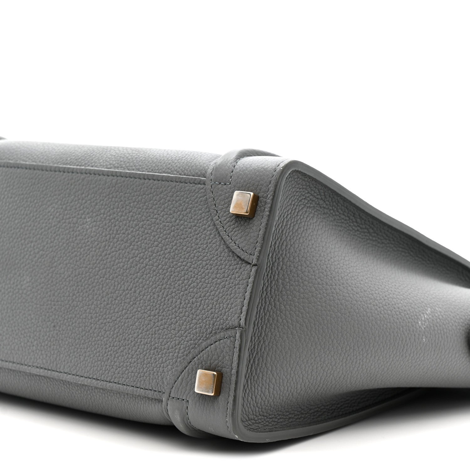 Baby Drummed Calfskin Micro Luggage Kohl