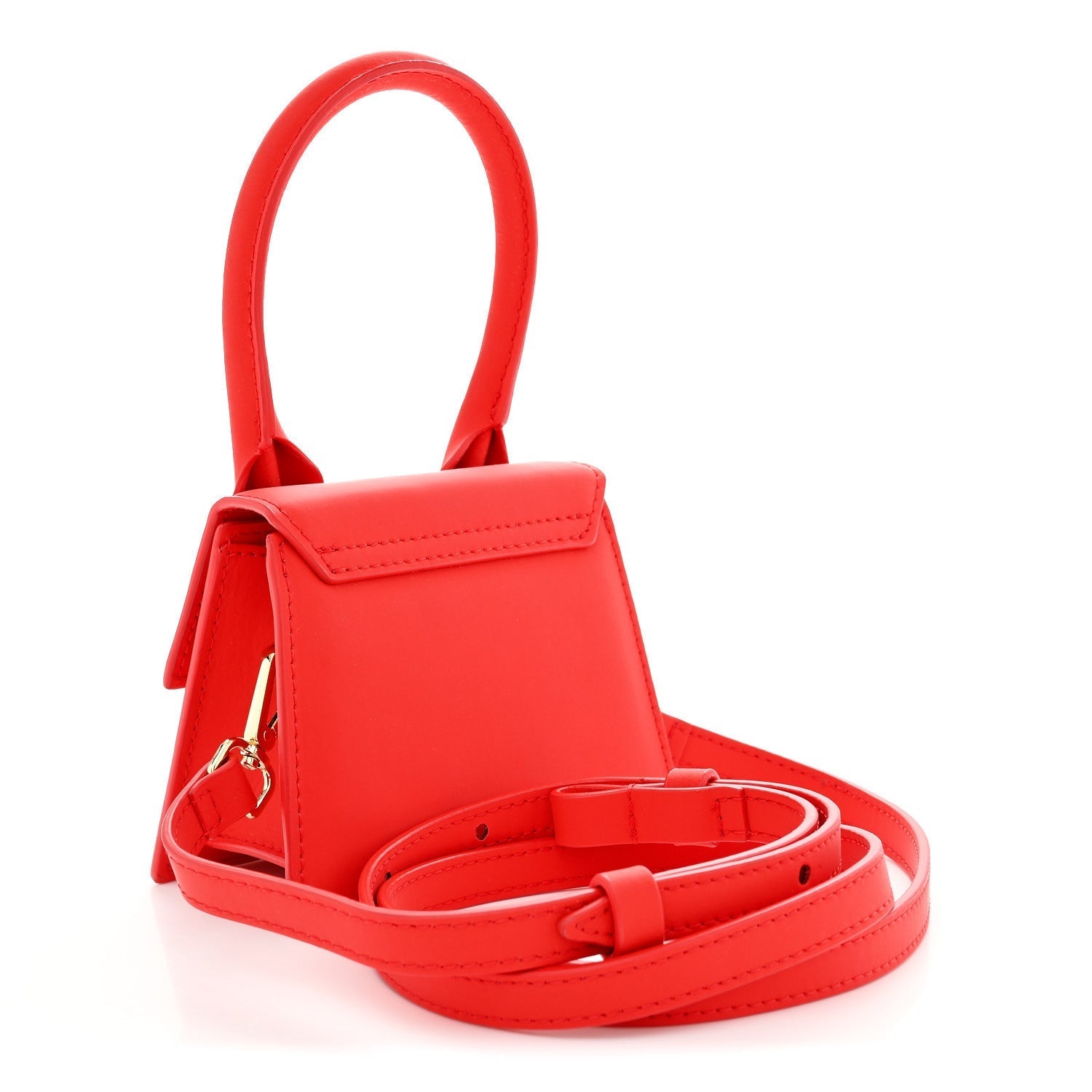 Rubberized Calfskin Le Chiquito Moyen Red