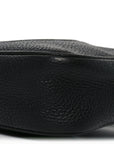 Pebbled Calfskin Small Soho Disco Bag Black