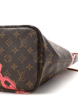 Monogram Bay Neverfull MM Rose Ballerine Poppy