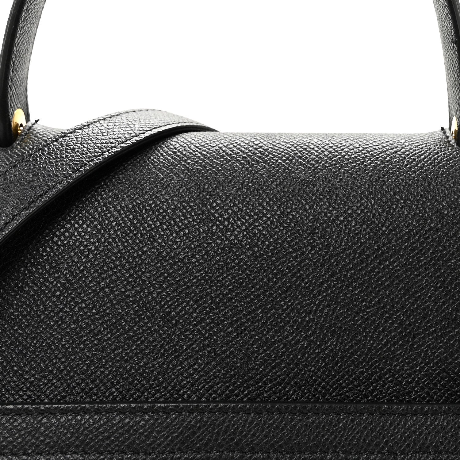 Grained Calfskin Mini Belt Bag Black