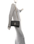 Grain De Poudre Small Monogram Kate Satchel Black
