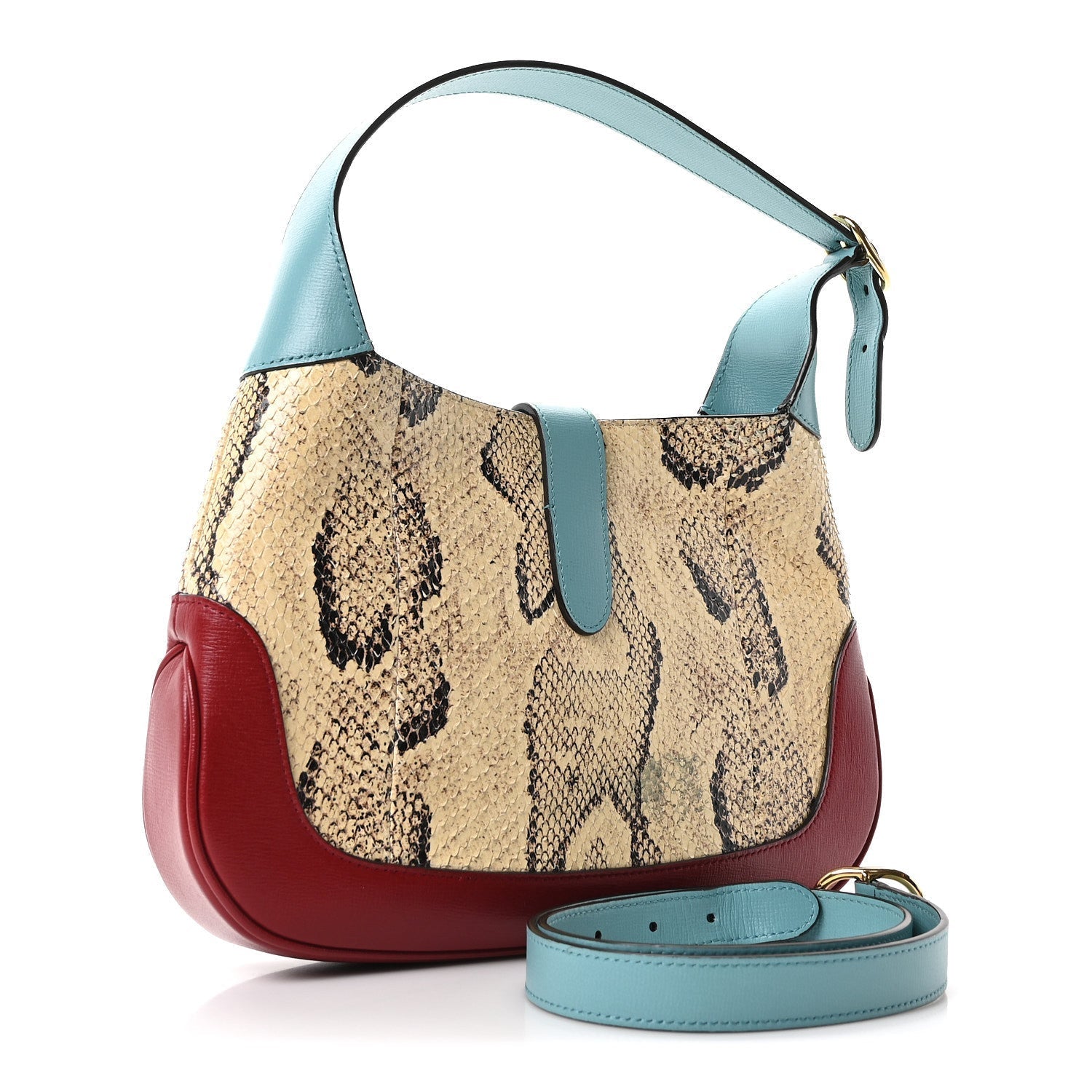 Snakeskin Calfskin Small Jackie 1961 Hobo Multicolor