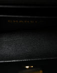 Lambskin Quilted Mini Rectangular Flap Black