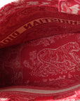 Canvas Embroidered Medium D1ORiviera Toile De Jouy Book Tote Raspberry
