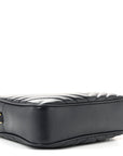 Calfskin Matelasse Monogram Lou Camera Bag Navy