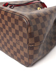 Damier Ebene Neonoe MM  Cherry Berry