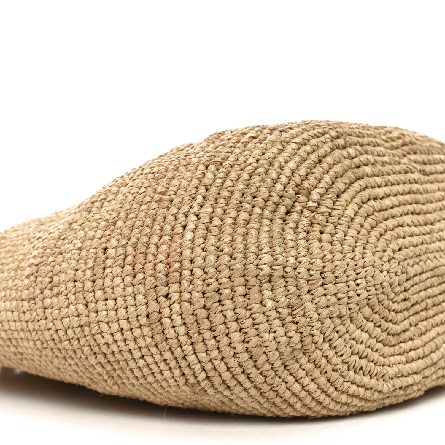 Raffia Mini Slit Tote Bag Natural Tan