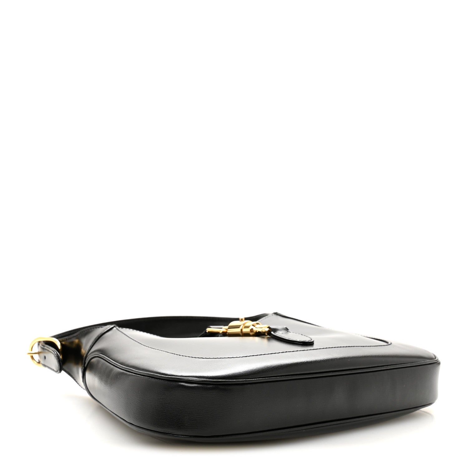 Boarded Dyana Lux Calfskin Small Jackie 1961 Hobo Black