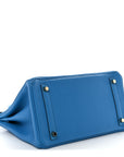 Togo Birkin 30 Bleu Zanzibar