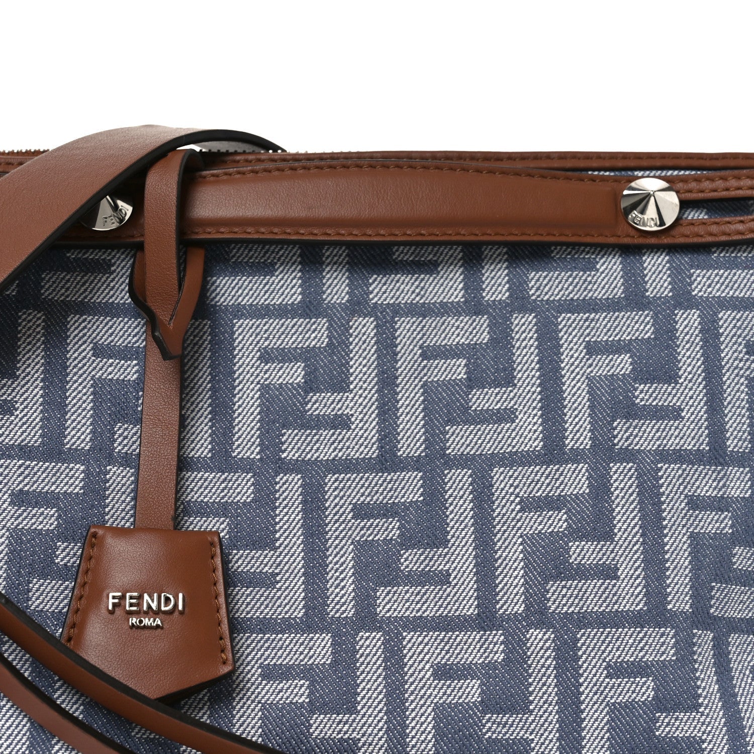 Denim Vitello Grace FF Mini By The Way Boston Bag  Blue