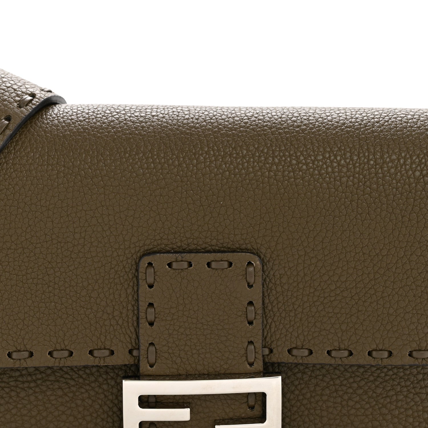 Cuoio Roma Sellerissima Nappa Sintetica Tape Stitch Baguette Wood