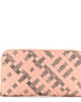 Nappa Intrecciato Ayers Zip Around Wallet Flamingo
