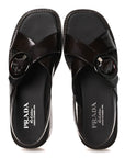Spazzolato Fume Re-Edition 1996 Buckle Sandals 41 Bruciato