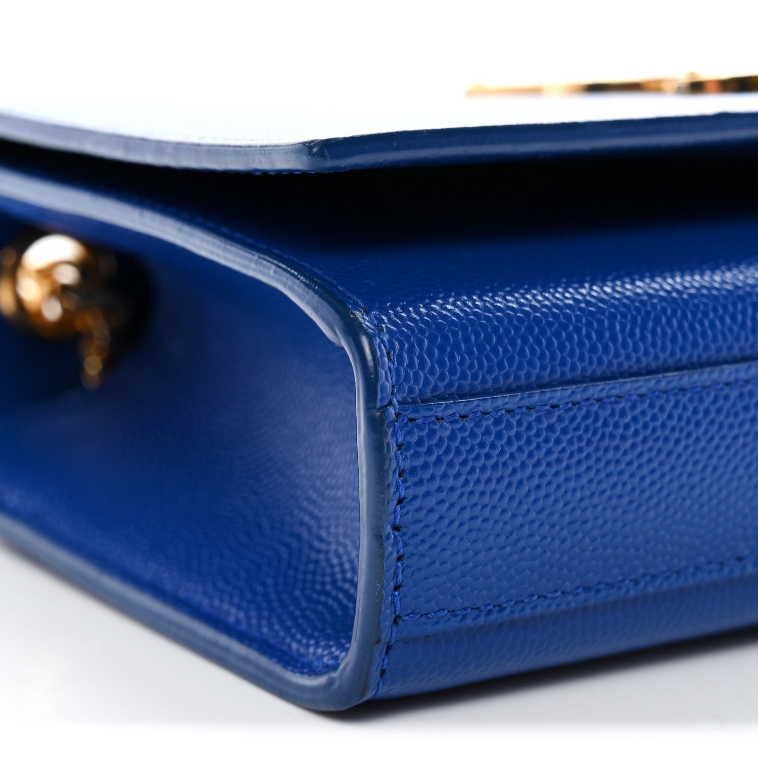 Grain De Poudre Small Classic Monogram Kate Satchel Royal Blue