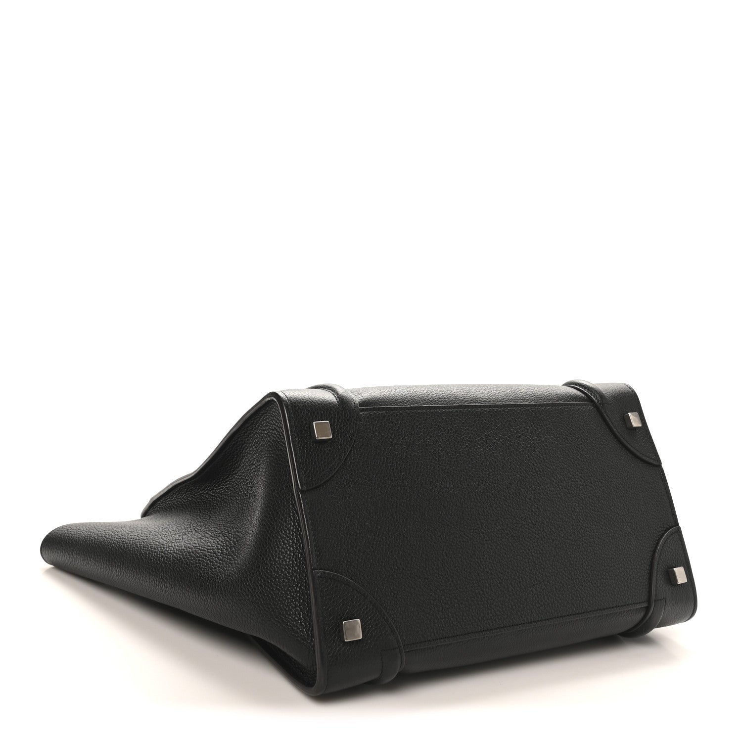 Drummed Calfskin Mini Luggage Black