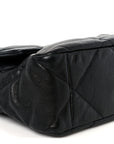 Goatskin Quilted Large CHNL 19 Flap Black