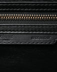 Velluto Calfskin Mini Tri-Color Luggage Navy