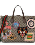 Soft GG Supreme Monogram Courrier Medium Crossbody Tote Beige New Acero