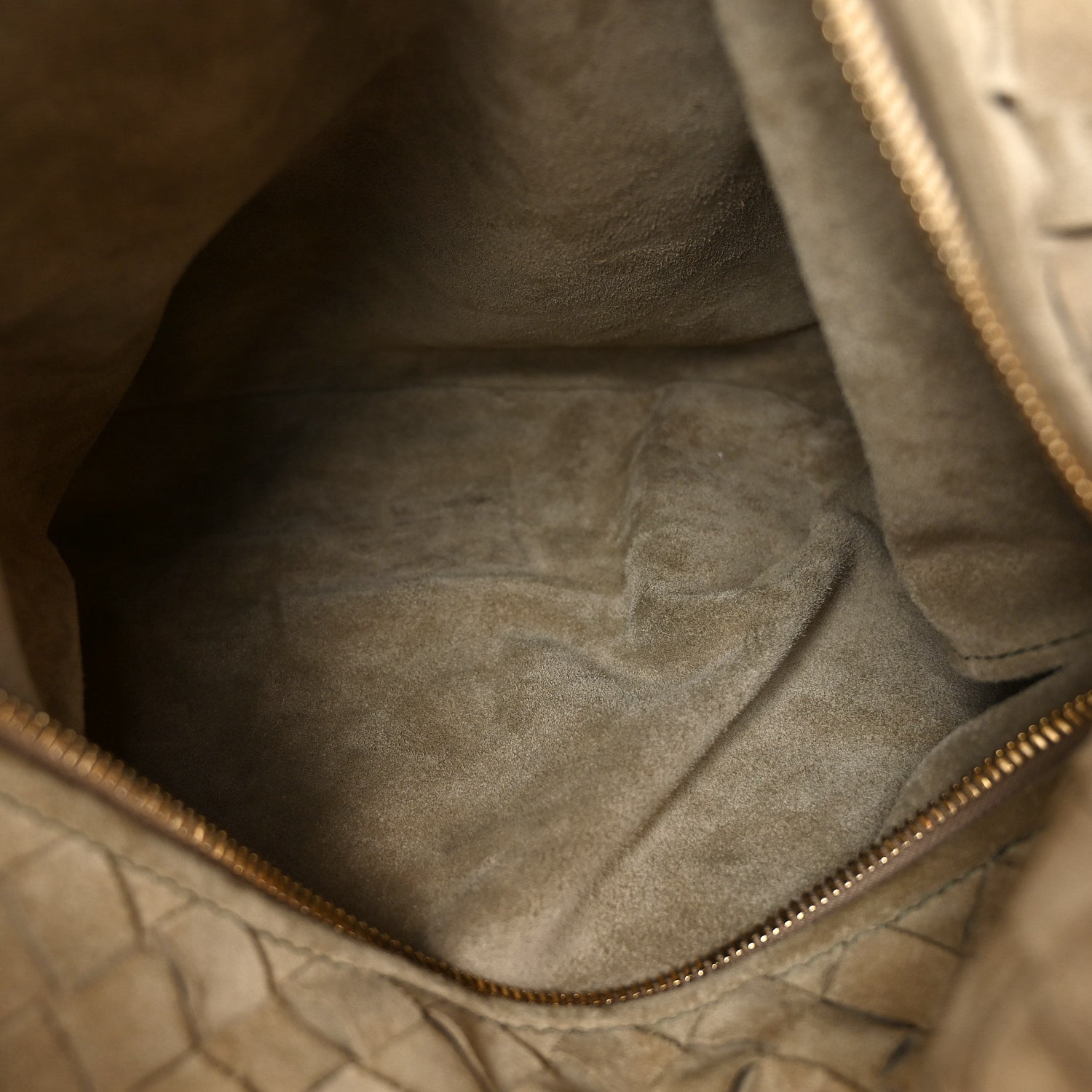 Suede Calfskin Intrecciato Teen Jodie Hobo Beige
