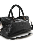 Agneau Giant 21 Rose Gold  Hardware Part Time Black