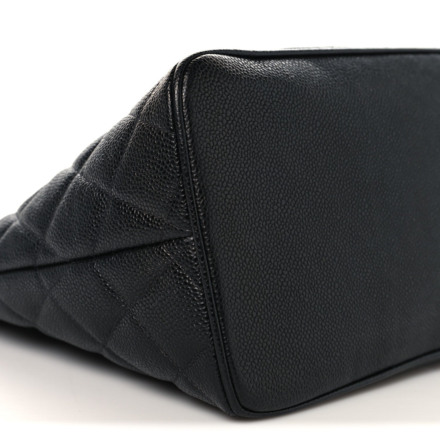 Caviar Quilted Medallion Tote Black