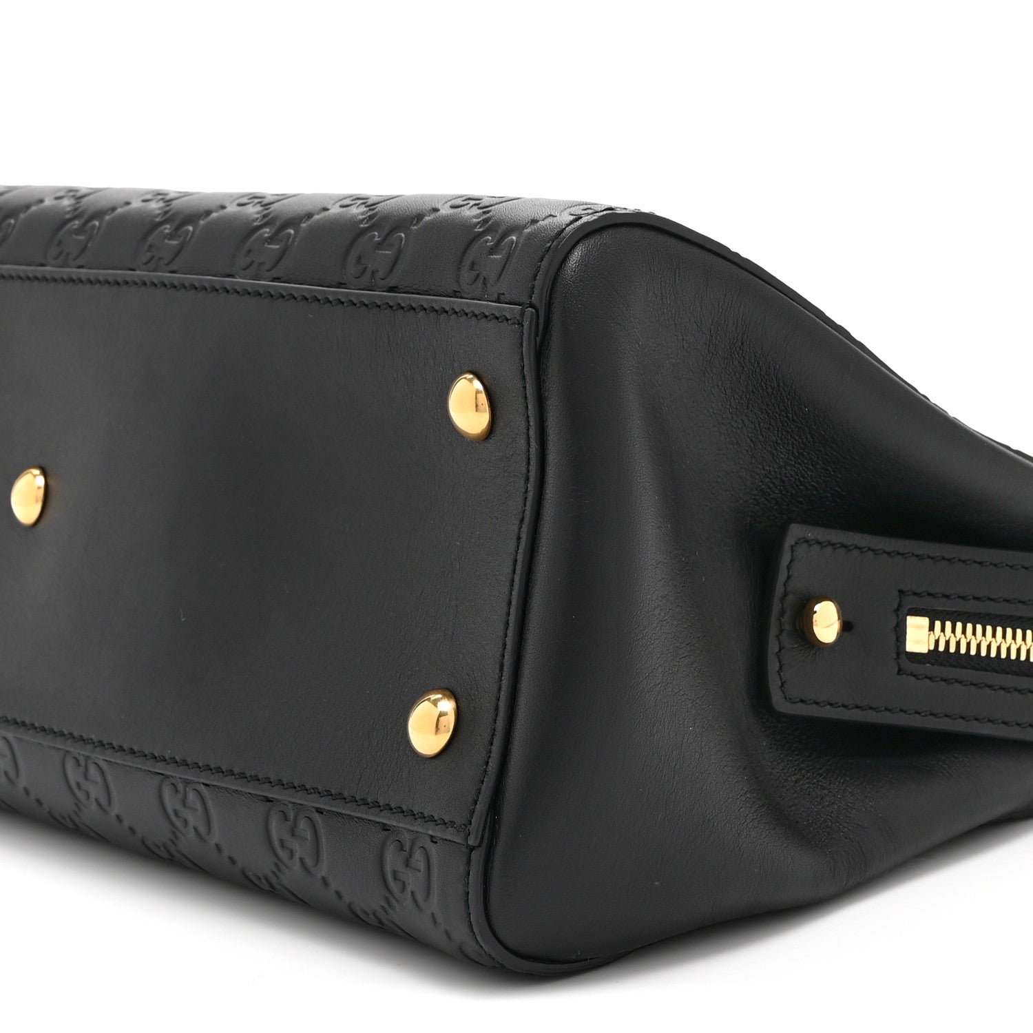 GCCIssima Signature Medium Shoulder Tote Bag Black