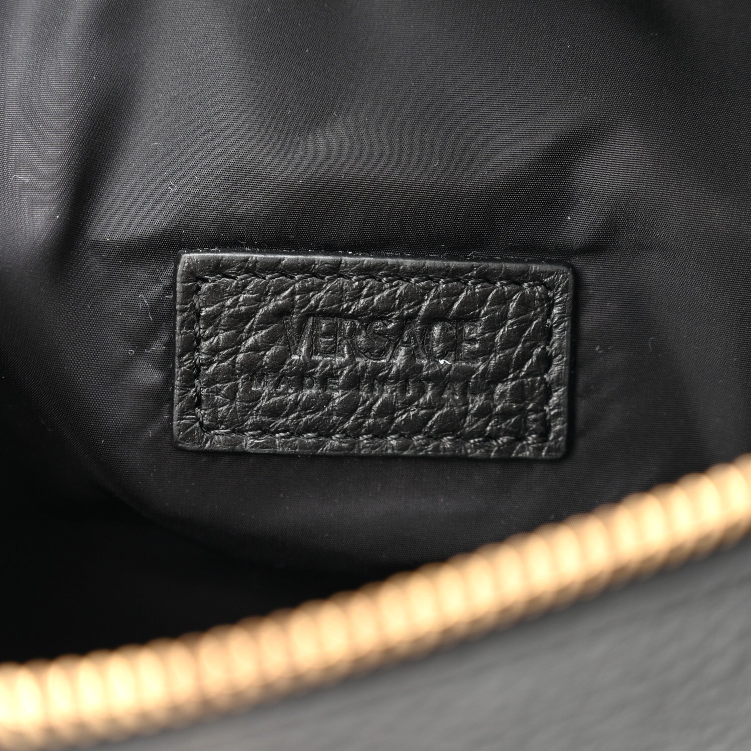 Grained Calfskin Vanitas Medea Belt Bag Black