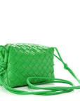 Nappa Intrecciato Mini Loop Camera Bag Parakeet