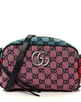 Monogram Multicolor Matelasse Diagonal Small GG Marmont Chain Shoulder Bag Pink Blue Green Red Light Blue