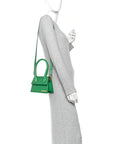 Smooth Calfskin Le Chiquito Moyen Green