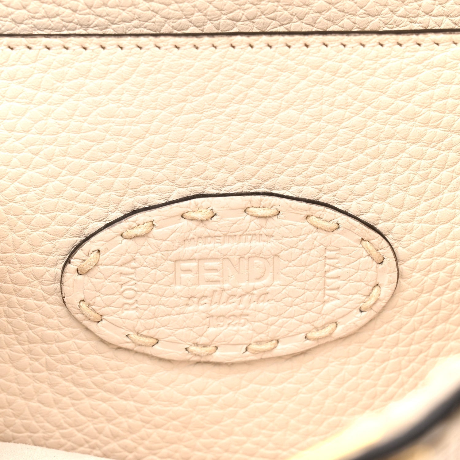 Cuoio Romano Selleria Chamois Medium Peekaboo I SEE U Satchel White