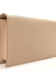 Grain De Poudre Classic Kate Monogram Clutch Nude Powder
