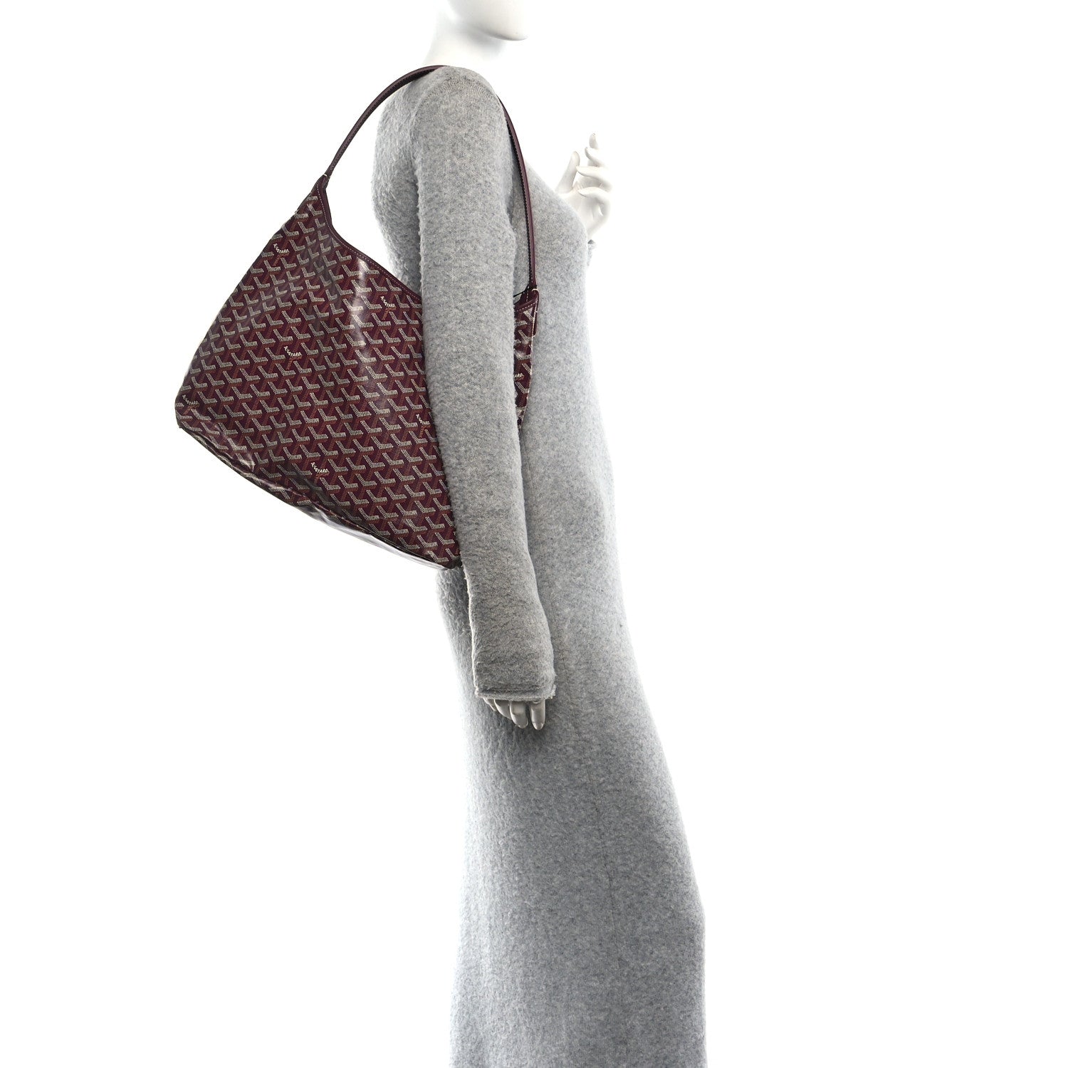 Goyardine Boheme Hobo Burgundy