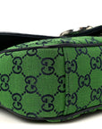 Monogram Multicolor Matelasse Diagonal Small GG Marmont Shoulder Bag Green Blue
