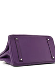 Taurillon Clemence Birkin 35 Ultraviolet