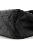 Aged Calfskin Quilted 2.55 Reissue 225 Flap Black