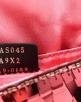 Sequin Paillettes Shiny Nappa Sex and the City Nano Maxi Buckle Baguette Charm Granata