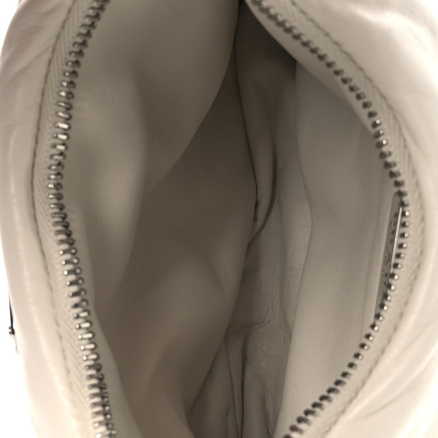 Nappa Soft Padded Mini Bag White