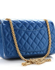 Metallic Calfskin Quilted 2.55 Reissue 225 Flap Blue