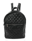 Nylon Quilted Coco Cocoon Backpack Black